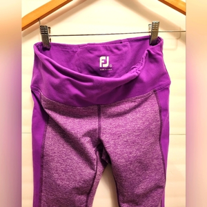 FootJoy FJ Golf‎ Leggings Womens Small Purple Full Length Activewear Stretch